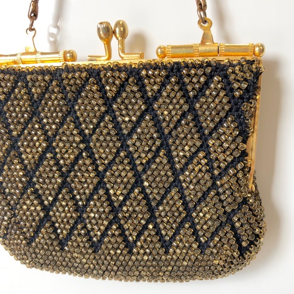 Vintage Beaded Wristlet / Mini Frame Handbag - Picture 3 of 6